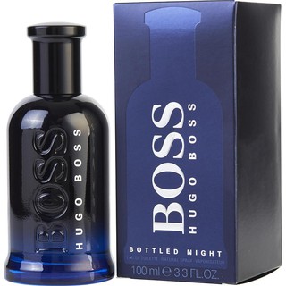 น้ำหอมแท้ HUGO BOSS BOTTLED NIGHT EDT FOR MEN EAU DE TOILETTE SPRAY 100 ML ของใหม่ กล่องซีล