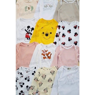 Sale !! ชุดเซ็ทBody Suitสำหรับเด็กเล็กลาย Winnie The Pooh &amp; Mickey Mouse แบรนด์ H&amp;M