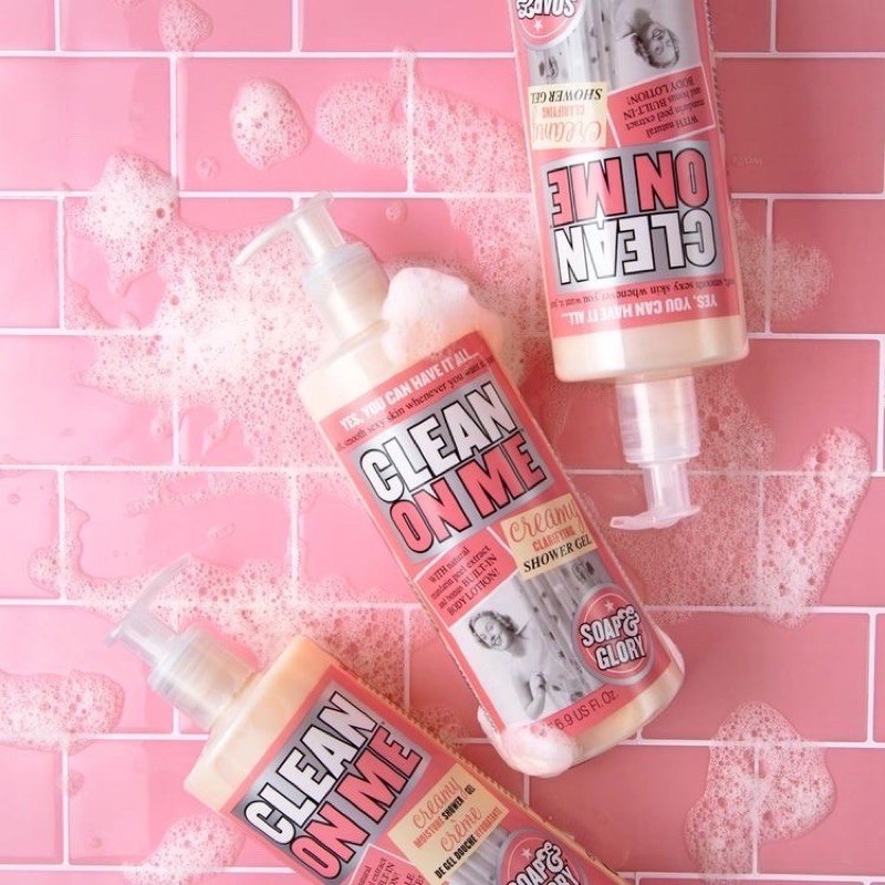 เจลอาบน้ำ Soap&Glory Clean On Me Creamy Clarifying Shower Gel Shopee