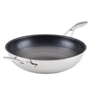 CIRCULON SteelShield C-Series กระทะสแตนเลสสตีล clad tri-ply 32CM/12.5" OPEN STIR FRY W/HH (30052-T)