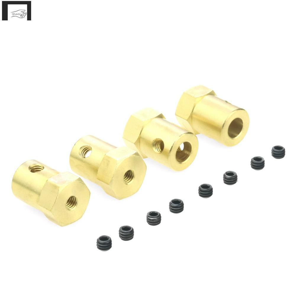 อะแดปเตอร์ล้อทองเหลือง 5 มม . To 12 มม . 4 ชิ้นสําหรับ Wpl B14 B16 C14 C24 Mn D90 D91 Mn99S Rc Car U