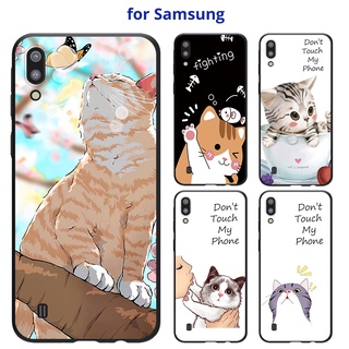 เคส SAMSUNG A24 A14 A34 A54 5G A11 M11 4G 5G A51 A30 A20 A71 A70 A70SS A70 A70S มือถือสำหรับโทรศัพท์มือถือลายการ์ตูนแมวสําหรับ