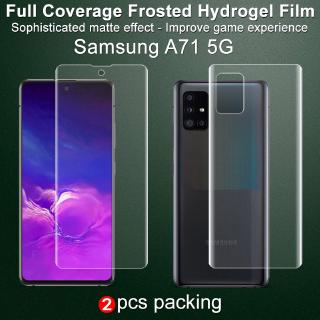 Imak Samsung Galaxy A71 5G SM-A716F Full Cover Screen Protector Matte Soft Clear Front / Back Rear Hydrogel Film