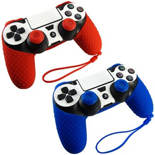 ซิลิโคน จอย PS4 Silicone Gamepad Cover Case + 2 Joystick Cap For PS4 Controller Game Accessories Fashion