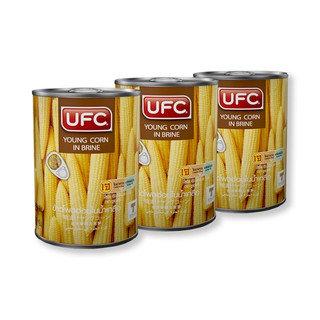 ราคาพิเศษ!! ยูเอฟซี ข้าวโพดอ่อนในน้ำเกลือ 565 กรัม x 3 กระป๋อง UFC Baby Corn 565 g x 3 Cans