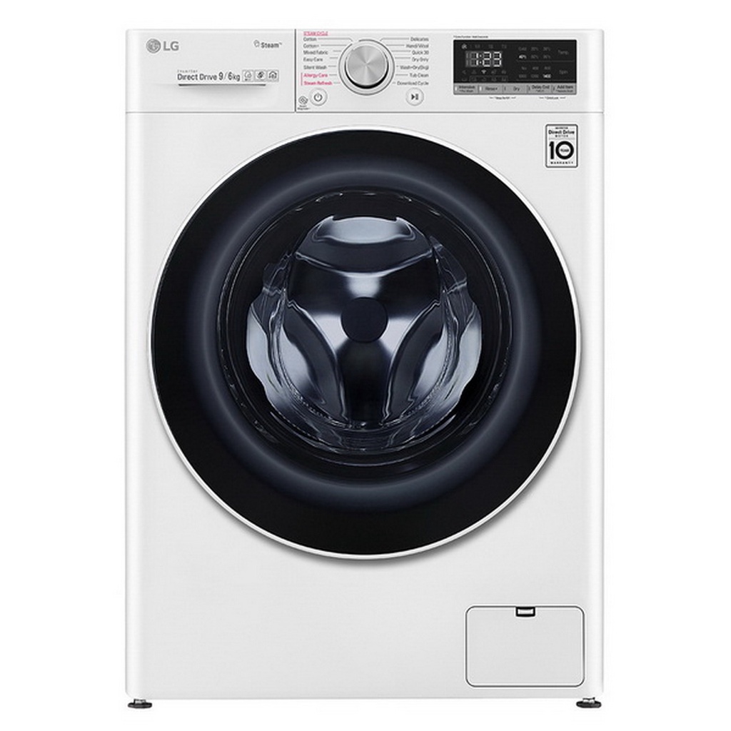 เครื่องซักผ้าและอบ LG FV1409D4W 9KG/6KG (1 ชิ้น/คำสั่งซื้อ)