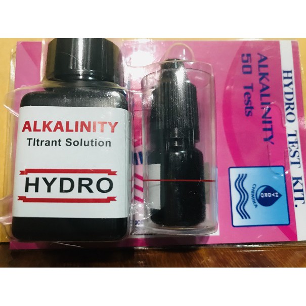 ชุดวัดค่าอัลคาไลน์ สำหรับน้ำจืดและน้ำทะเล ALKALINITY TEST (HYDRO TEST KIT)