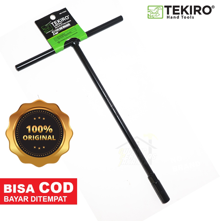 TEKIRO T-WRENCH 12MM T-TYPE SOCKET 12 MM ORIGINAL BLACK T-SOCKET