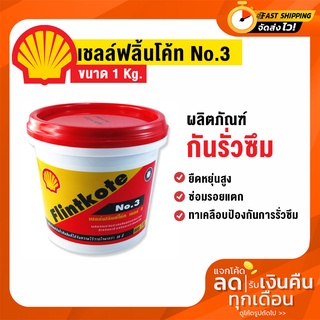 Shell Flintkote No.3 เชลล์ฟลินท์โค้ท เบอร์ 3 ผลิตภัณฑ์กันรั่วซึม 1 กิโลกรัม