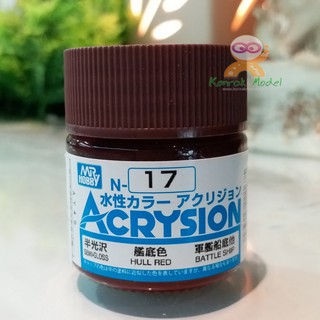 สีสูตรน้ำ Acrysion N17 HULL RED (Semi Gloss)