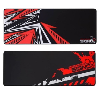 SIGNO MT-308 / 309 แผ่นรองเมาส์ยาว Mouse Mat GAMING SPEED MOUSE PAD (เม้าส์แพด) สีดำ