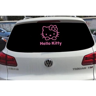 สติ๊กเกอร์ติดรถคิตตี้ กันน้ำ สติ๊กเกอร์ติดกระจกหลังรถ hellokitty ถังน้ำมันคิตตี้