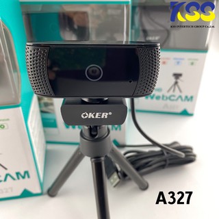 กล้องเว็บแคม Webcam Oker A327 Full HD Webcam Auto Focus รับประกัน 1 ปี