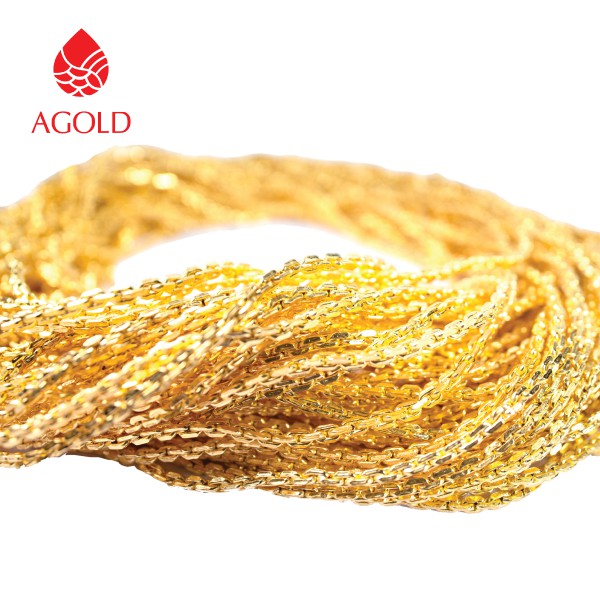 AG  สร้อยคอทอง 1 สลึง (3.79 กรัม) ทองคำแท้ 96.5 ลายโซ่ (ยาว 44 ซม.)