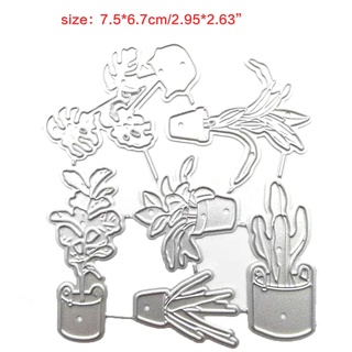 JN Flowerpot Metal Cutting Dies Stencil DIY Scrapbooking Album Paper Card Template Mold Embossing Decoration