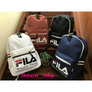 FILA POLYESTER CANVAS BACKPACK กระเป๋าเป้สไตล์สปอร์ตวัสดุผ้าแคนวาส