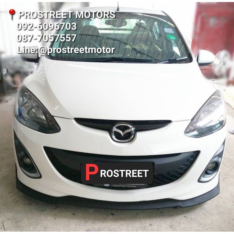 ลิ้นหน้า ลิ้น MAZDA 2 / MAZDA 2 SEDAN / ใส่กับรถได้หลายรุ่น ลิ้นมาสด้า ลิ้นซิ่ง สเกิร์ตรถยนต์ diffuser​ diffusernspeed