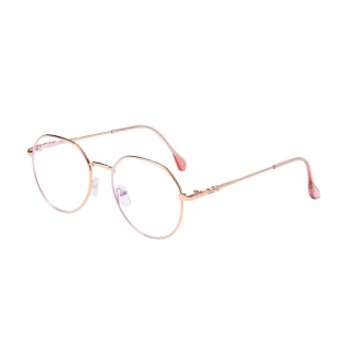 (HENGHA) COD แฟชั่นเกาหลีสไตล์เฉดสีสำหรับผู้หญิงแว่นตาป้องกันรังสีสำหรับผู้หญิงย้อนยุคกรอบแว่นตากลม