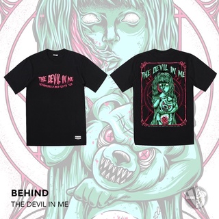 【Hot】BEHIND CLOTHING เสื้อยืดลาย “THE DEVIL IN ME”