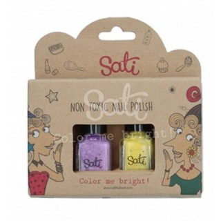 SATI - NAIL POLISH LAVENDER &amp; YELLOW NP002