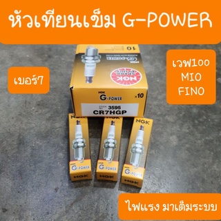 หัวเทียนเข็มเวฟ100 เวฟ125 mio Fino นูโว G-POWER