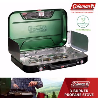 COLEMAN PerfectFlow InstaStart EvenTemp 3Burner Stove เตา เตาแก๊ส เตาแก๊ส3หัว โพรเพน Propane camping แคมปิ้ง tent เต็นท์