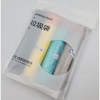 ถุงขยะเเบบมีเชือกรูด ถุงขยะ ถุงขยะม้วน คละสี ขนาด 45*50 ซม. สินค้าพร้อมส่ง 1 เเพ็ค มี 60 ใบ