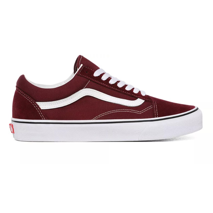 burgandy old skool vans