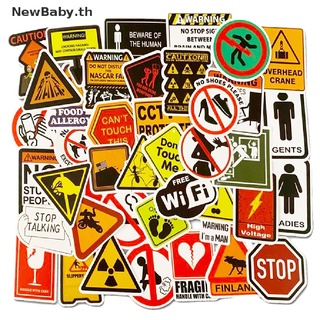 Newbaby สติกเกอร์เตือน กันน้ํา สําหรับติดตกแต่งคอมพิวเตอร์ โทรศัพท์มือถือ ถ้วยน้ํา