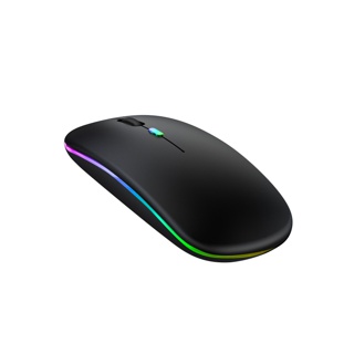 เมาส์ไร้สาย มีแบตในตัว ไร้เสียง (มีปุ่มปรับความไวเมาส์ DPI 1000-1600) Optical Rechargeable Wireless Mouse บลูทูธ