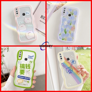 เคส Vivo Y12 เคส Vivo Y15 เคส Vivo Y17 โปร่งใส การ์ตูน ins หยัก เคสนิ่ม สําหรับ Vivo Y11