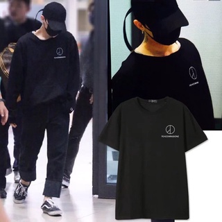 เสื้อยืดผ้าฝ้ายพิมพ์ลายGDRAGON  เสื้อยืดพิมพ์ลาย