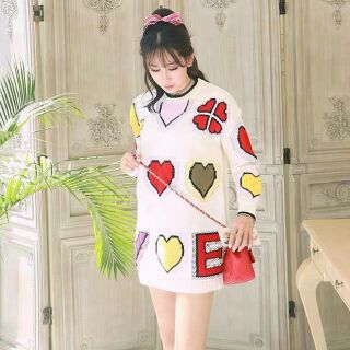 Mini Dress Love Yarn❤️
ไหมพรม LOVE LOVE ถักลายหัวใจ