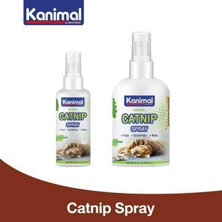 Kanimal Catnip Spray ของเล่นแมว ขนมแมว สเปรย์แคทนิป (กัญชาแมว) ใช้ฉีดบนของเล่น ที่ลับเล็บ ที่นอน (มี 2 ขนาด)