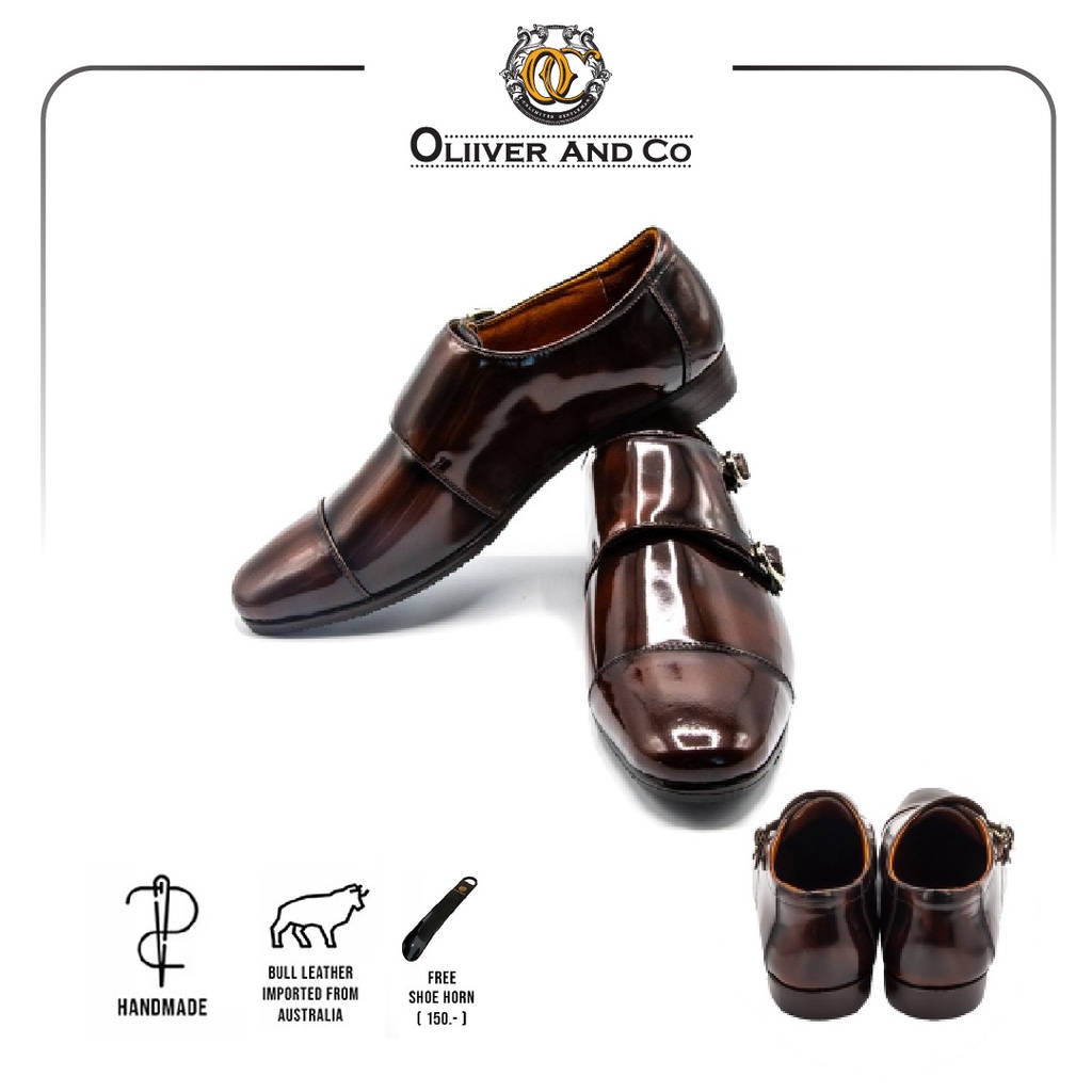 Oliver & Co. OC 010 - Double Monk (Brown) - รองเท้าหนัง