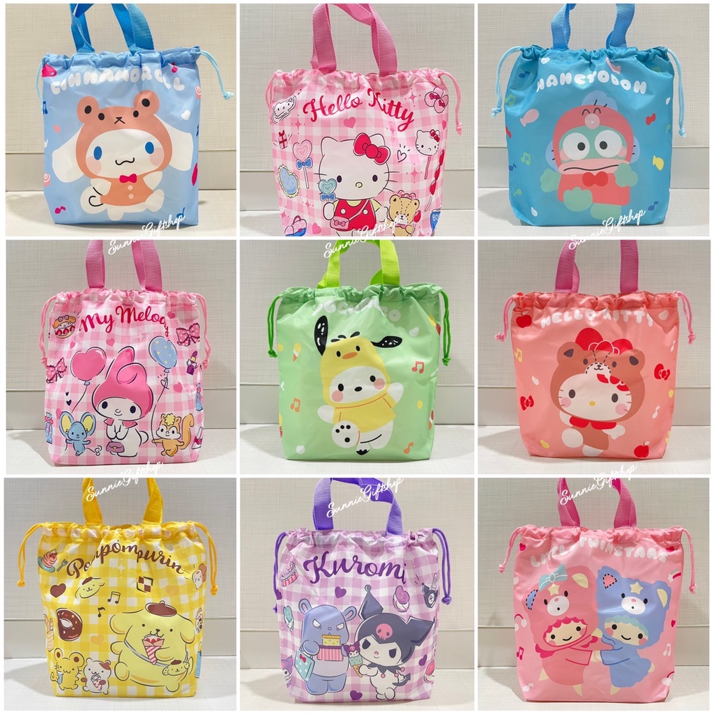 พร้อมส่ง กระเป๋าถือแบบหูรูด ลายการ์ตูน Sanrio – โปรปัง