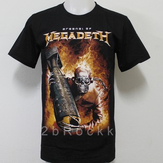 เสื้อยืด Megadeth เมกาเดท S19 ไซส์ยุโรป