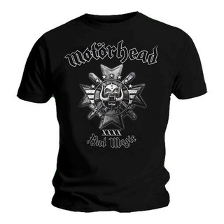 [S-5XL]เสื้อยืดแขนสั้นลําลอง คอกลม พิมพ์ลาย Motorhead Bad Magic British Classic Rock ขนาดใหญ่ เหมาะกับการเล่นฟิตเนส กีฬา