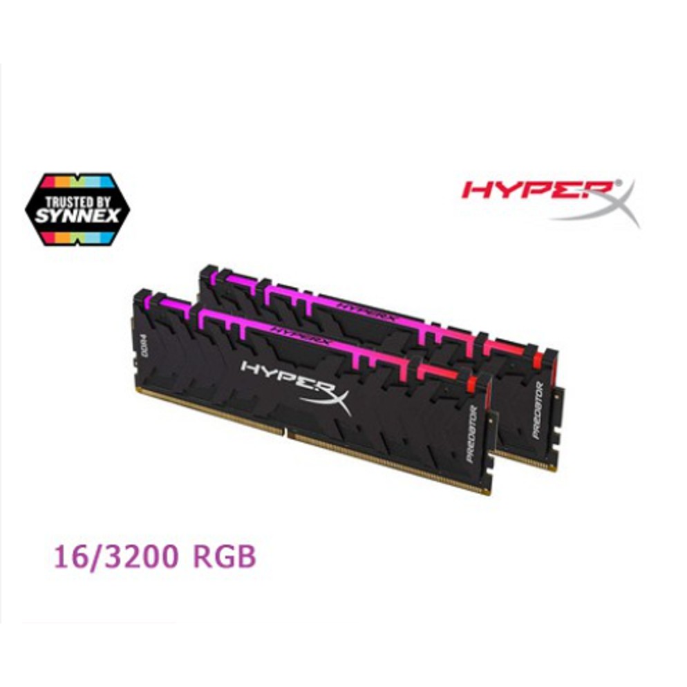 RAM 16GB KINGSTON HyperX PREDATOR RGB (8GBx2) DDR4 3200MHz ประกันLifetime (มือสอง)
