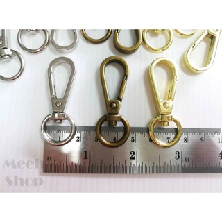ปลีก/ส่ง คอหมาแฟชั่นก้น 15 มม. สีเงิน สีเหลืองดำ สีทอง ตะขอ ตะขอเกี่ยว ก้ามปู