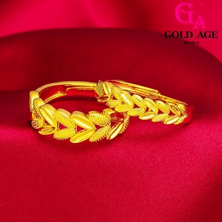 Ga Jewellery แหวนสเตนเลส 24k สีทอง สไตล์เกาหลี เรโทร สําหรับผู้หญิง