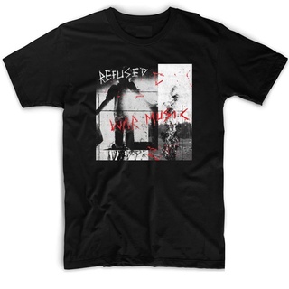 เสื้อยืดผ้าฝ้ายเสื้อเชิ้ต Refused Band - WARL XL  XXL 3XL