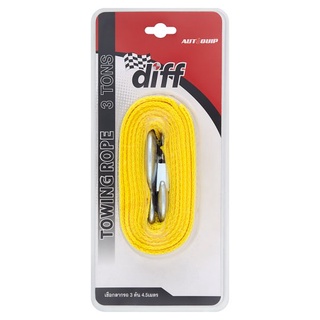 🔥ยอดนิยม!! ดิฟท์ เชือกลากรถ 3 ตัน 4.5 เมตร 1 ชิ้น Diff 4.5m 3 tons Towing Rope 1pc