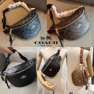 Coach Belt Bag in Signature Canvas กระเป๋าคาดอก