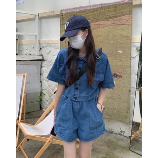 Theyourlooks ♡ พร้อมส่ง Teddy girl two piece set ชุดเซ็ทยีนส์ 🧸🪑🛋 (TYL386)