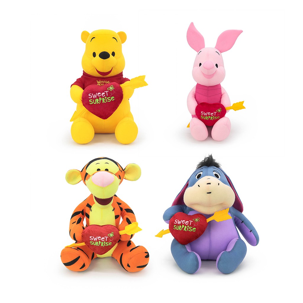 Disney ลิขสิทธิ์แท้ ตุ๊กตา หมีพู Pooh & Friend หมีพูห์ และเพื่อน ( Piglet / Eeyore / Tigger ) 12 TC