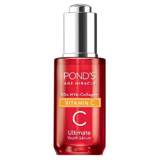 เอสเซนส์ ลดริ้วรอย พอนด์ POND AGE MIRACLE 50X HYA-COLLAGEN VITAMIN C ULTIMATE YOUTH ESSENCE 30มล.