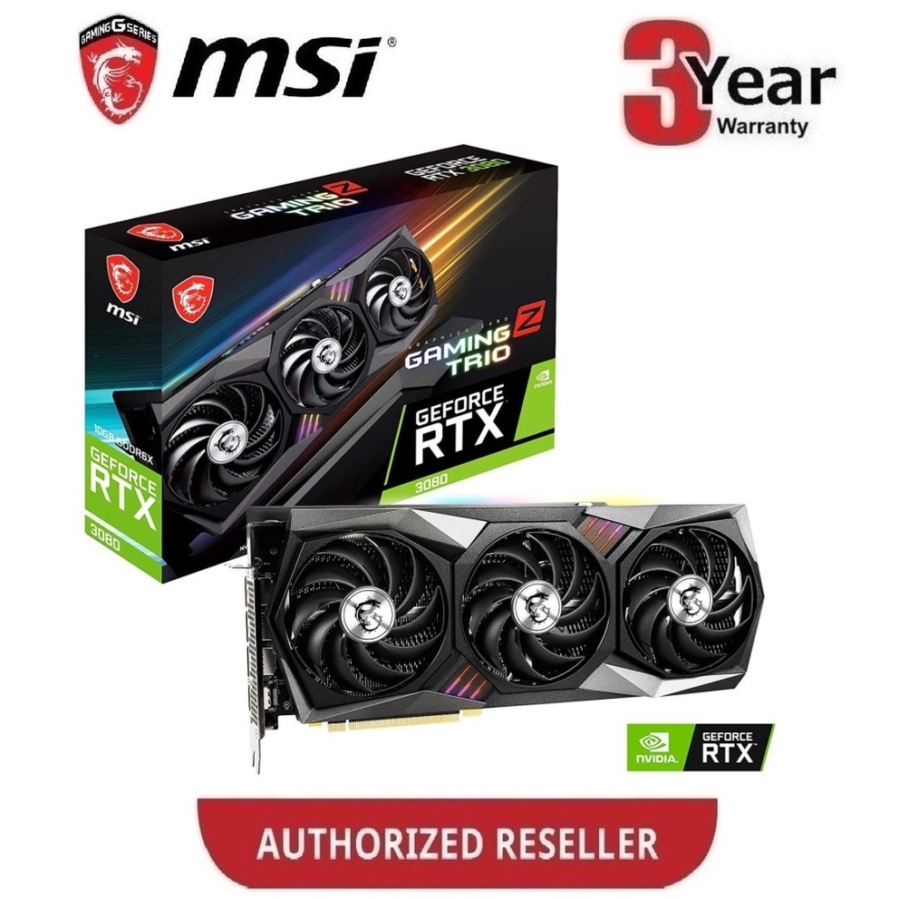MSI GeForce RTX3080 10GB GDDR6X RTX 3080 Gaming Z Trio 10G
