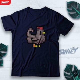 [S-5XL]เสื้อยืดแขนสั้น พิมพ์ลาย Stardew Valley Void Chicken สไตล์เรโทร