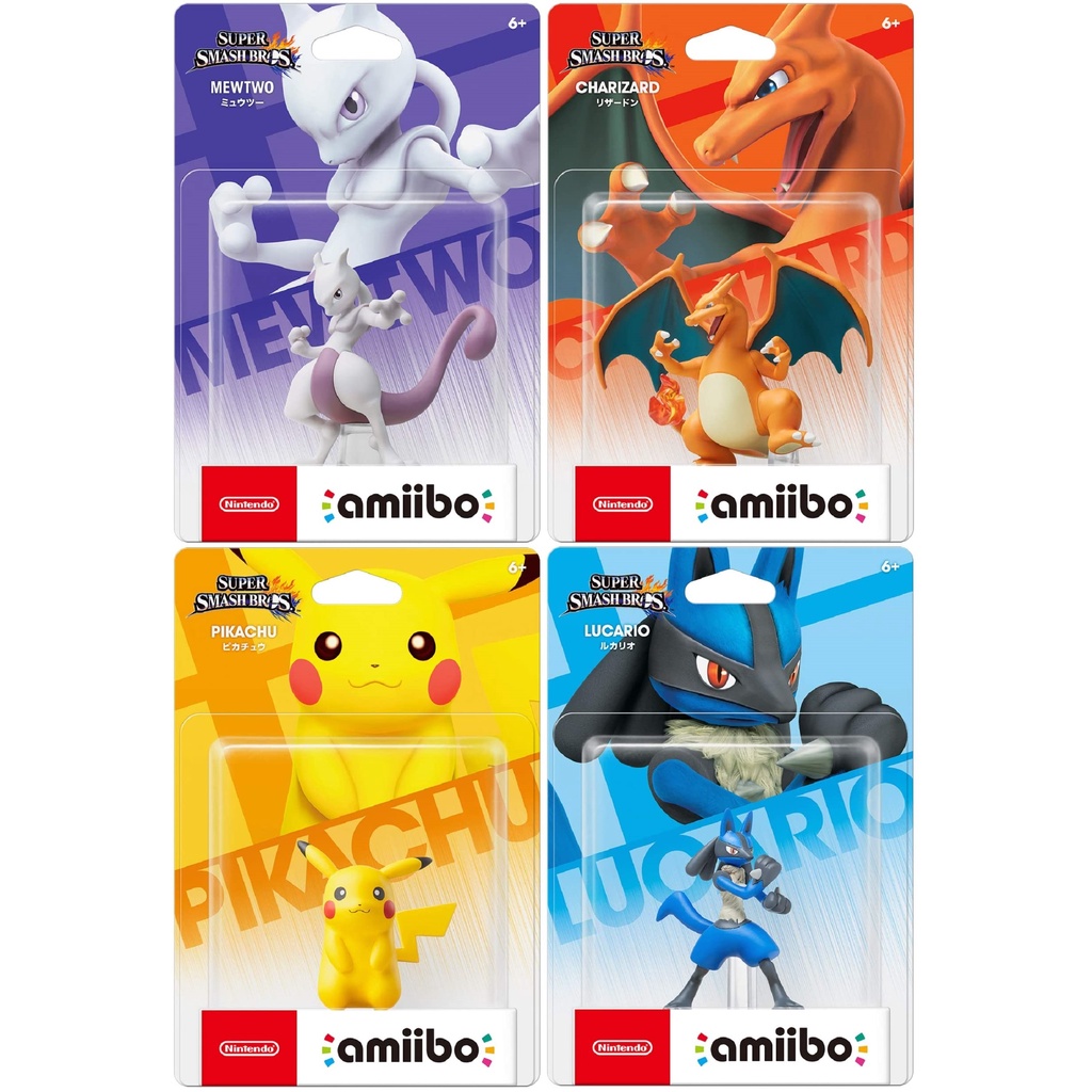 Nintendo amiibo Pokemon Pikachu Mewtwo Lucario Monster Hunter Razewing Liolaeus Rathalos